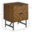 Hopkint 48cm W Manufactured Wood Bedside Table