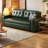 66.93"Green Modern Oil Wax Leather Sofa Bed-994405810