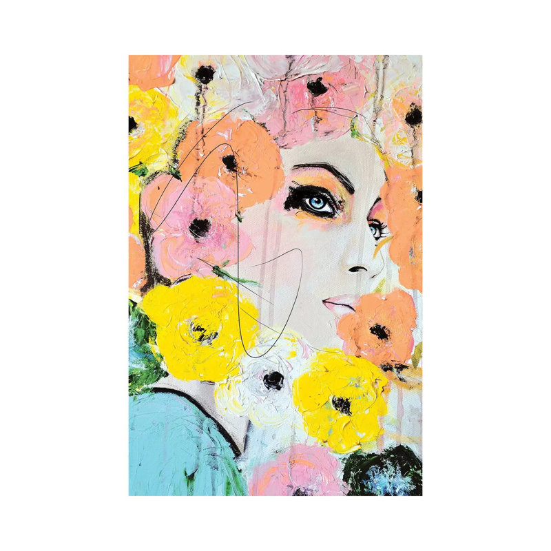 Collide 1 Piece Wall Art on Canvas, 66.04 cm H x 45.72 cm W x 1.91 cm D, Wrapped Canvas