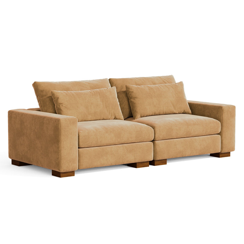 Fari 89'' Recessed Arms Modular Sofa
