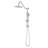 Dual Shower Head Kit With 10" Rain & Handheld - Relaxing Environment Brushed Nickel And System Sleek Look Metal