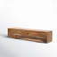 Banc rectangulaire en bois avec base surélevée