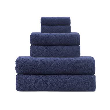 Classic Turkish Towels Luxury Bath Towel Set - Soft and Thick Oversized  Ribbed Bathroom Towels Made with 100% Turkish Cotton (Blue, 27x54 Bath  Towels)