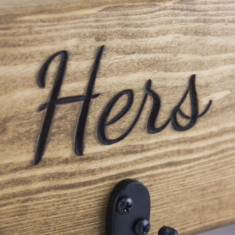 Engraved Key Organizer His/Hers/Paw Print