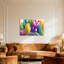 Plantes et fleurs, impression de jardin de cactus colorés-408747607