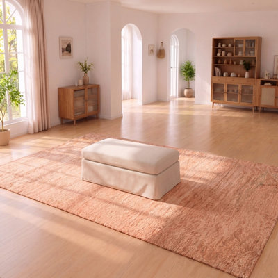 43.7" Wide Modern Square Ottoman Footstool