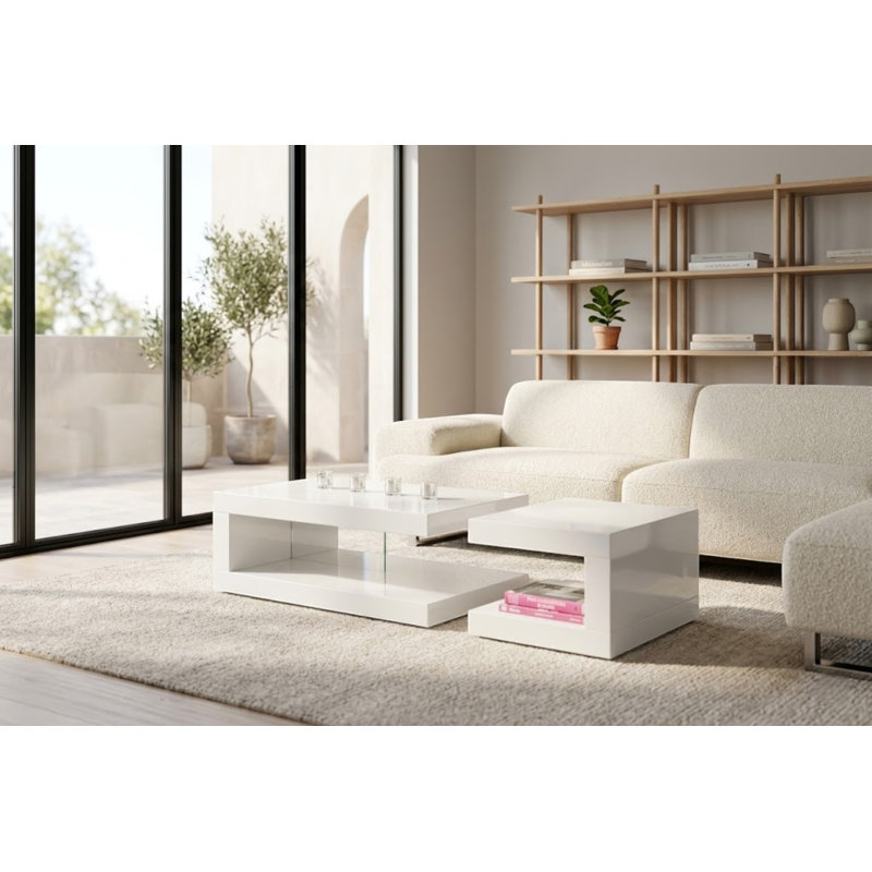 Ronald Coffee Table, White