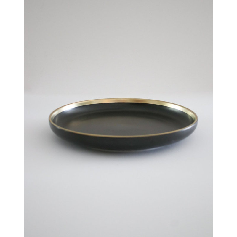 «The Luxury Collection» avec garniture - petite assiette 8 po, Noir et or