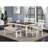 White And Gray Dining Room Bench, Modern Design, Finished Bench With Seat Cushion,
