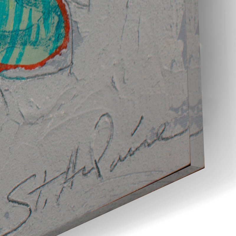 «Falling For You 2» par St. Hilaire Elizabeth, art mural en verre acrylique, H 16 po x l 12 po x P 0,13 po