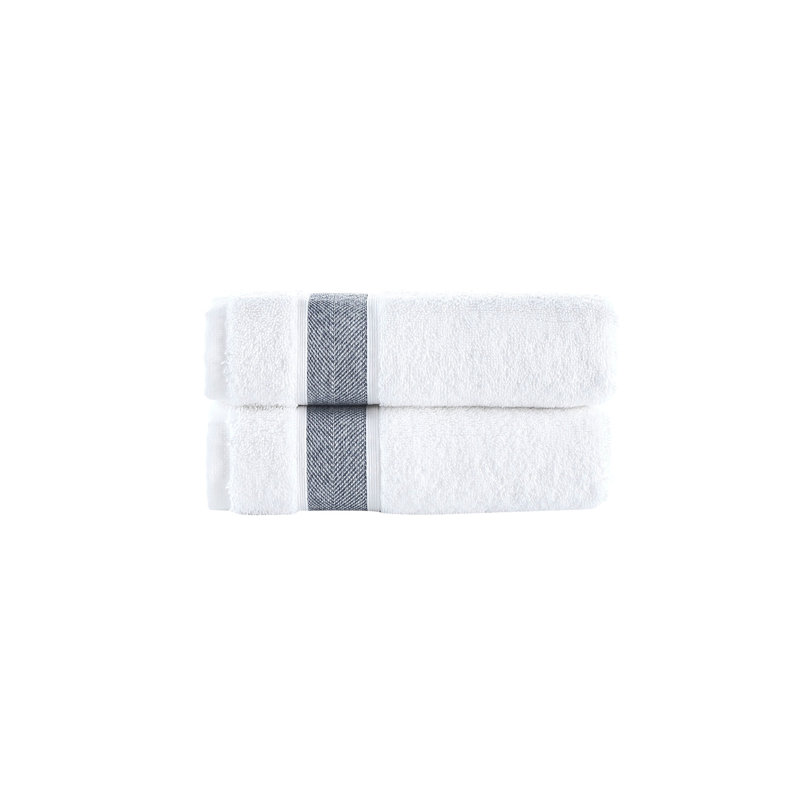 Turkish Cotton Plush Hand Towel, Navy