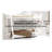 White Metal Twin Over Full Bunk Bed with Removable Stairs, Heavy Duty Steel Frame for Kids & Teens, Space-Saving Loft Design-125986116-125986118