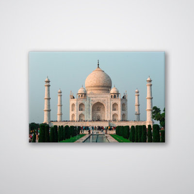 Taj Mahal Print - Agra India Landmark Wall Art - Mughal Architecture Canvas Poster - Historic Wonder of the World Artwork - Travel Heritage Decor - Elegant Cultural Wall Hanging - Modern Home Decoration Art Print