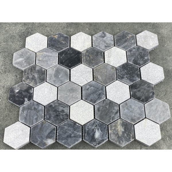 2" x 2" Marble Honeycomb Mosaic Sheet Wall & Floor Tile