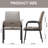 Faux Leather Ergonomic Armchair with Metal Base-766545639