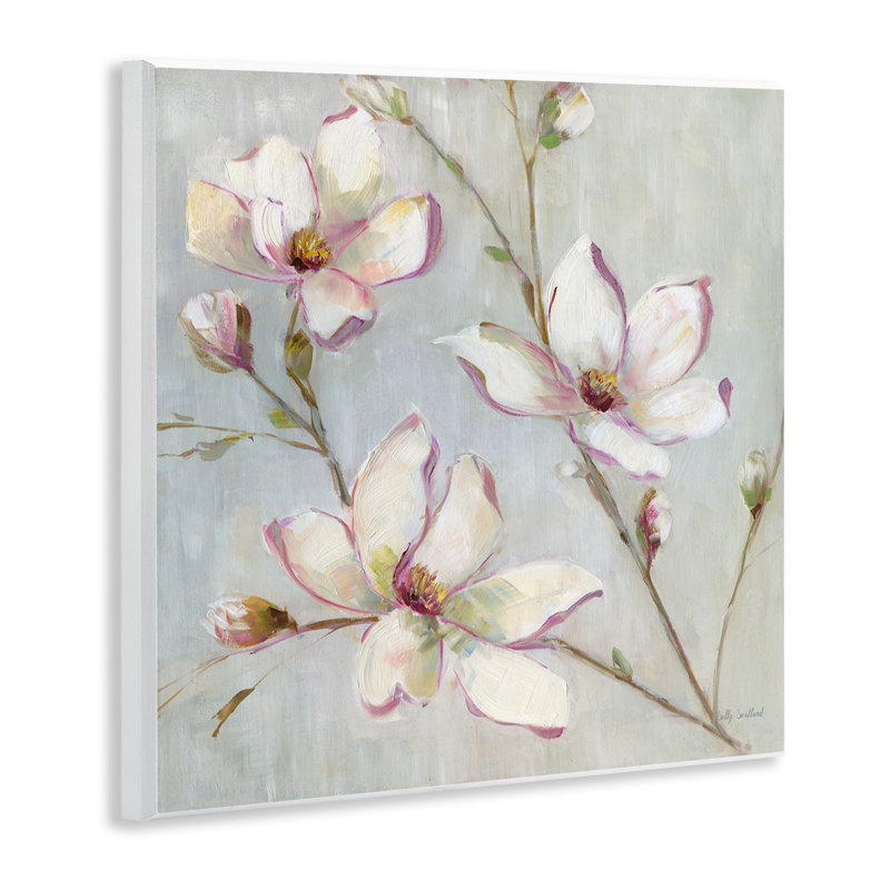 Art traditionnel sur plaque de fleurs de pommier par Sally Swatland