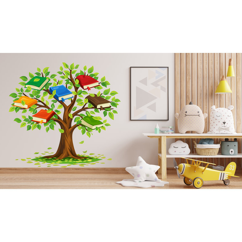 Décalcomanie murale arbre arbre pour enfant, H 11 po x l 10 po
