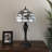 Sehnaz Tiffany Table Lamp White Stained Glass Flowers Included LED Bulbs 22"H*12"W*12"D