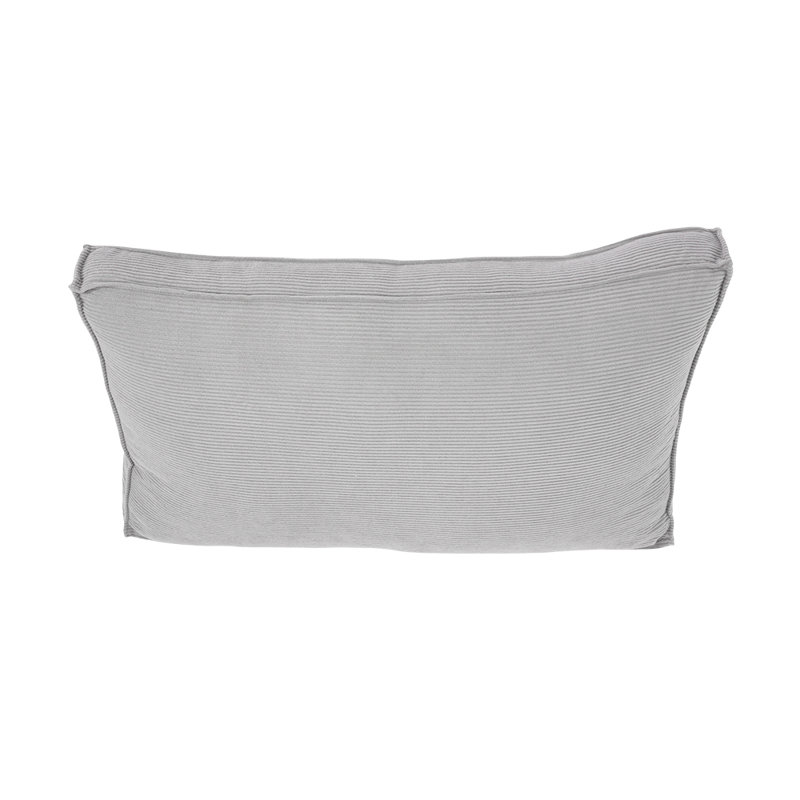 Cotton Backrest Cushion, Rectangle 53cmH x 80cmW, Grey