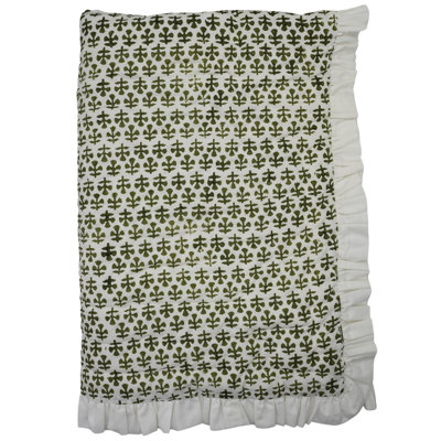 Literie bohème de luxe à motif floral en tissu imprimé Fab Fabine pour chambre et canapé
