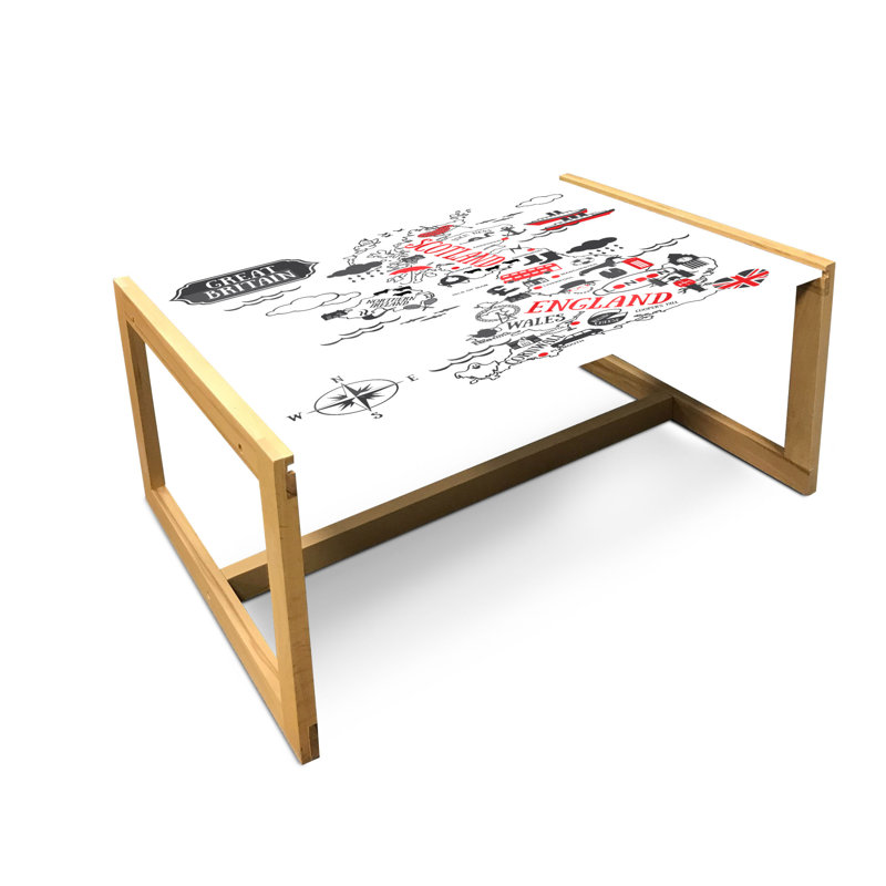 Jakale Sled Coffee Table, 40cm H x 91cm W x 62cm D