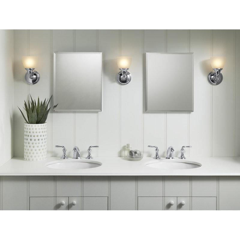 Kohler Recessed Frameless Medicine Cabinet with 2 Adjustable Shelves and Interior Mirror