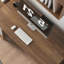 Bureau de direction rectangulaire en bois massif avec tiroirs Walnut-1877592867-1877592860