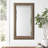 Leiker Solid Wood Frame Rectangle Wall and Leaning Mirror