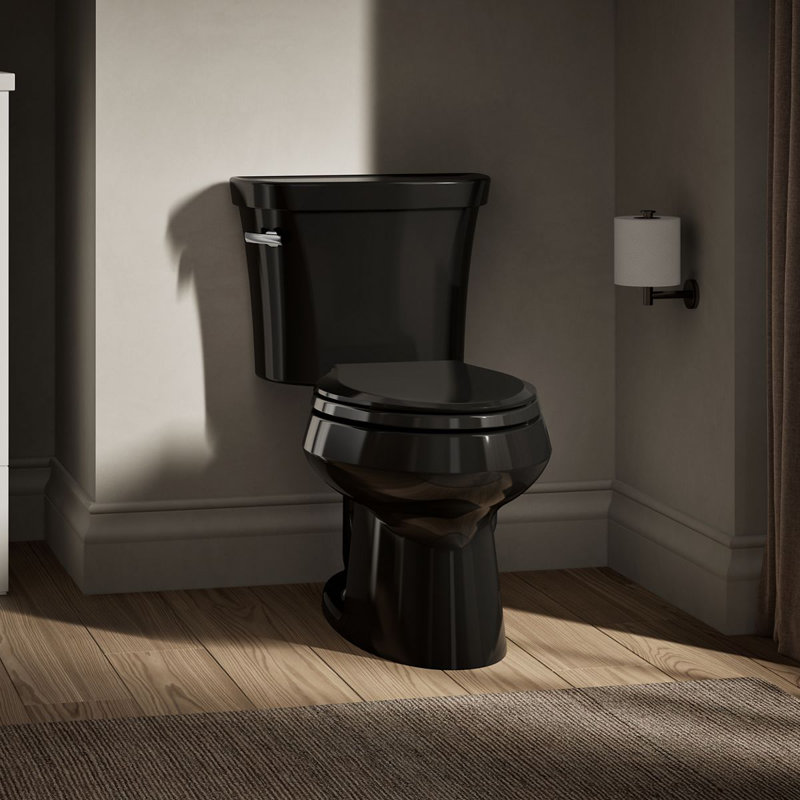 Wellworth® Elongated Toilet Bowl with Quick-Connect Installation, Black