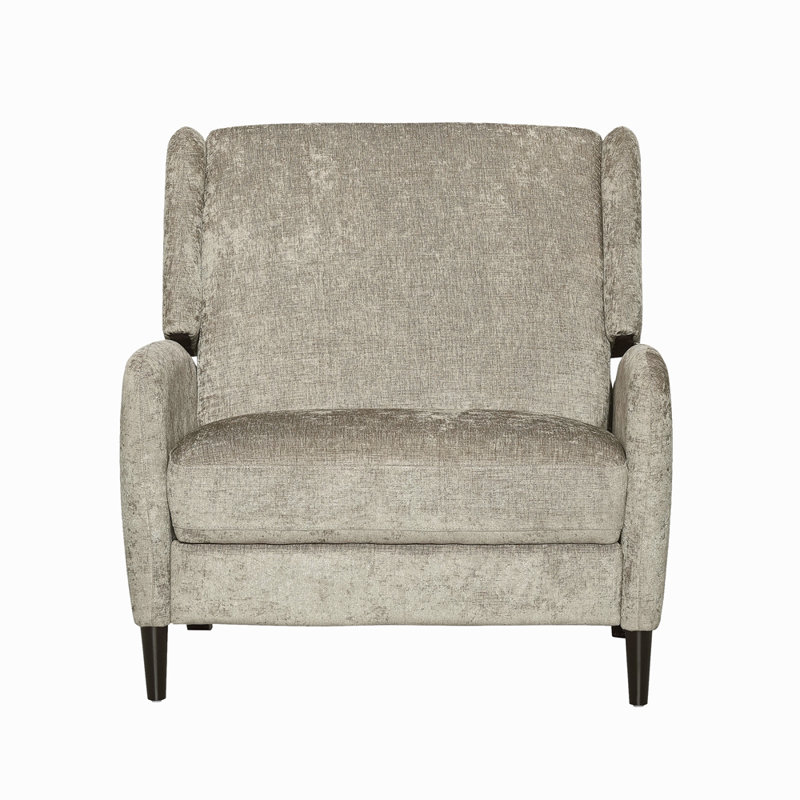 Fauteuil inclinable surdimensionné en tissu texturé, Beige