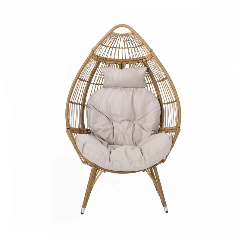 Chaise longue d'extérieur en osier Papasan