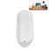 67" Streamline Soaking Glossy White Freestanding Tub and Tray With Internal Drain