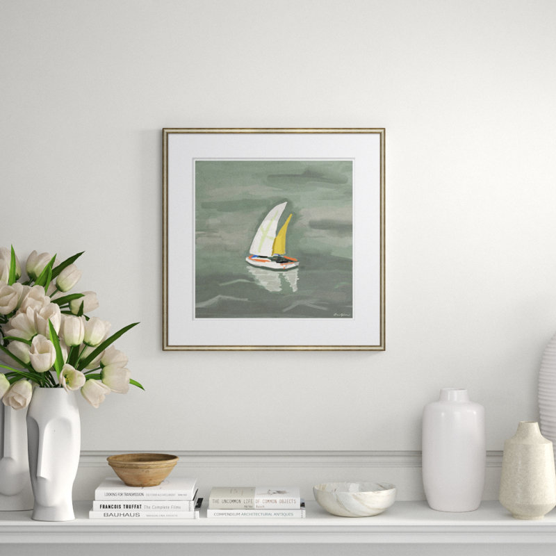 Yellow Sloop Giclee Print by Dana Gibson