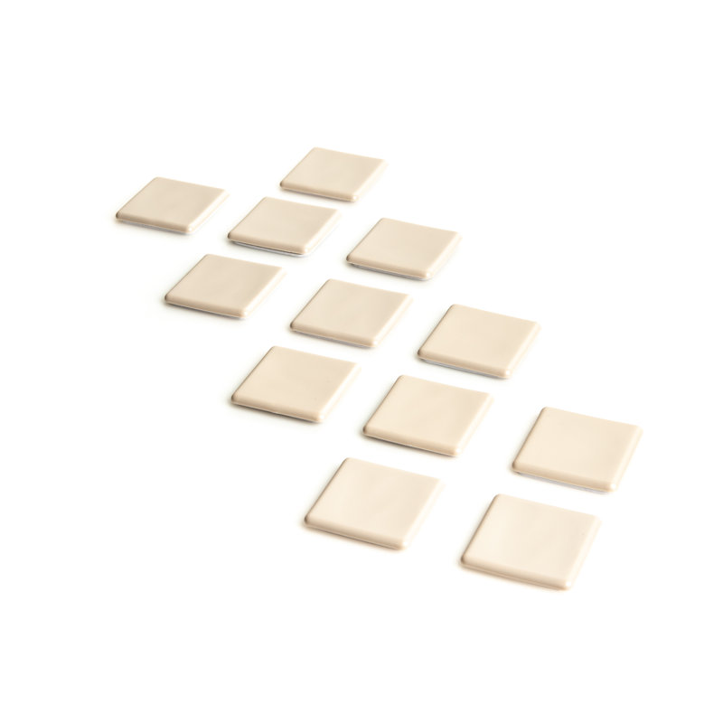 Beige Self-Stick Square Protective Furniture Pads, 2-1/2"