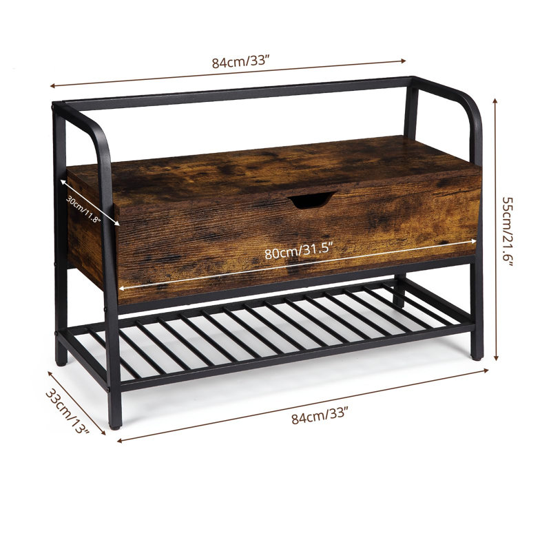 Banc de rangement pour chaussures
