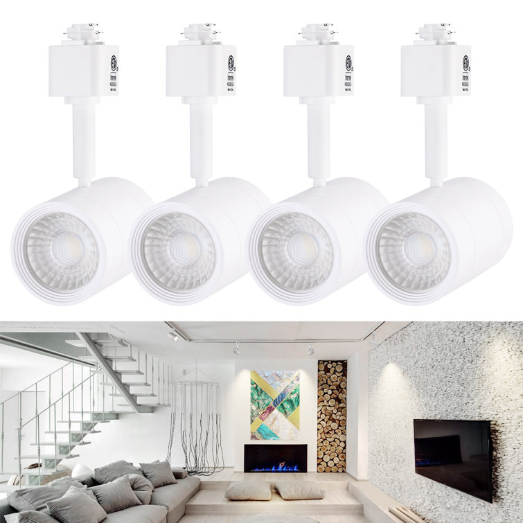 LEONLITE LED Commercial H Track Lighting Heads, Dimmable Ceiling Spotlight, 4000K  Cool White Wayfair