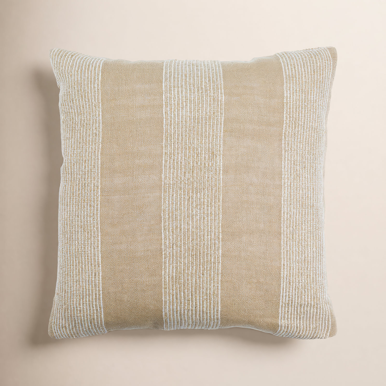 Liliana Striped Linen Throw Pillow, Polyester/Polyfill, 20" x 20"
