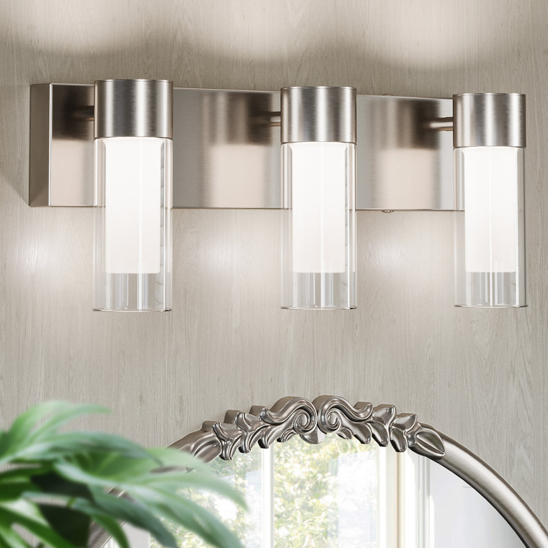 3-Light Dimmable Vanity Light, Chrome