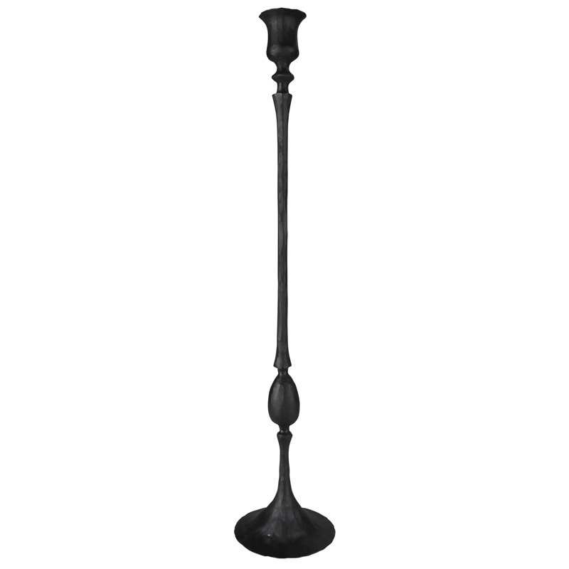 Metal Tabletop Candlestick, 20" H x 4" W x 4" D