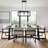 Modern 3-lights Rectangular Pendant Light Dimmable