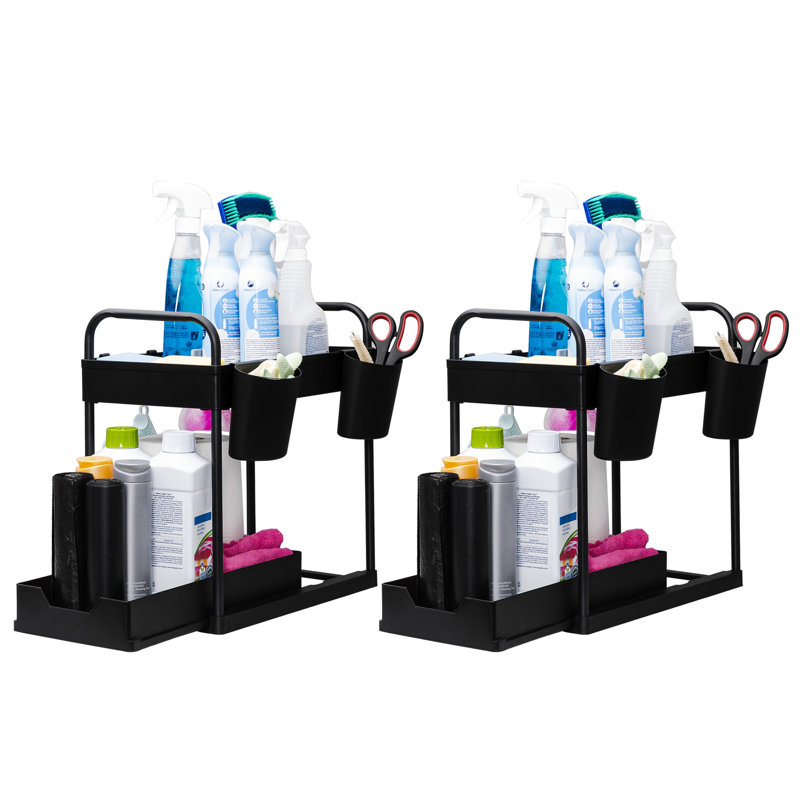 Essentials Plastic Cabinet Shelving Rack