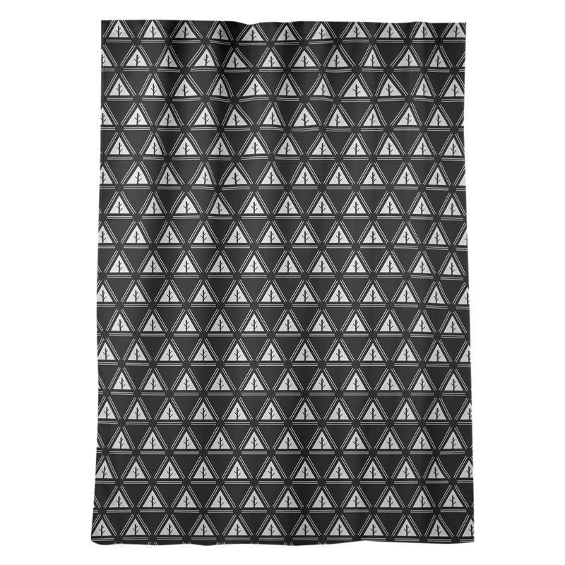 Panneau de rideau simple occultant et isolant avec passe-tringle classique à arbre à tringles minimalistes Barbra, Noir