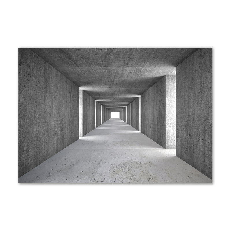 Concrete Tunnel - Wrapped Canvas Print