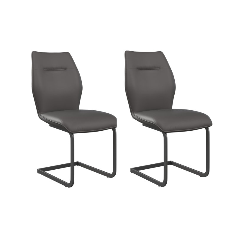 Upholstered Dining Chair, Grey, Grey