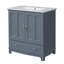 Meuble-lavabo 30 po avec lavabo en céramique-535629671