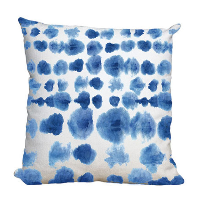 Abstract Blue Dots Cushion