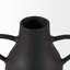 Vase décoratif à deux poignées noir L 8,7 po x l 4,7 po x H 8,3 po Olson