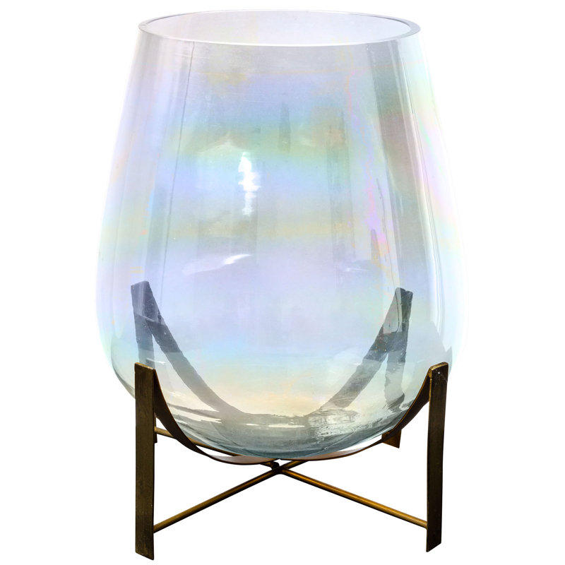 LUSTRE VERRE LURGE AMBRE GRAND, Clair