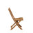 7 Piece Patio Dining Set Includes an Oval Outdoor Acacia Wood Table and 6 Folding Side Chairs, 36x60 Inch, Natural Oil-2081027237
