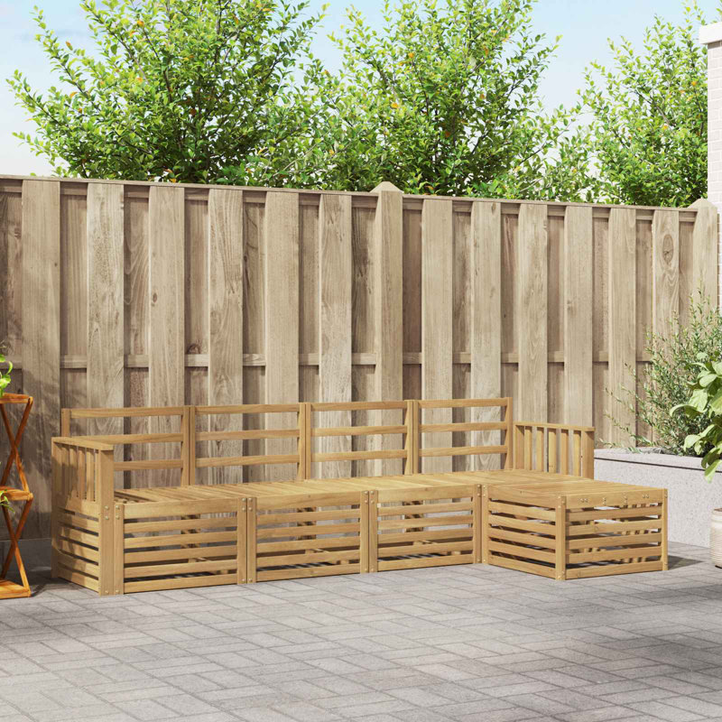 249cm Wide Patio Sectional Set